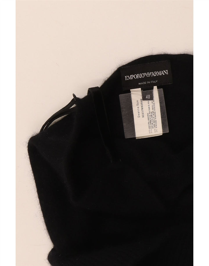 Женский укороченный топ на бретельках Emporio Armani IT 40, маленький, темно-синий, шерсть