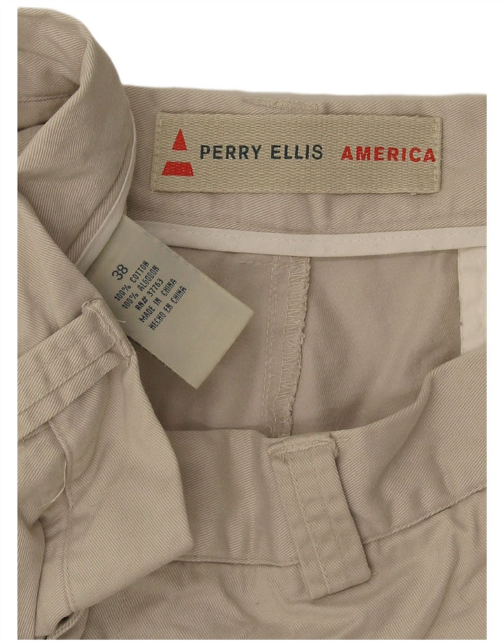 Мужские шорты карго Perry Ellis W38 XL бежевые, хлопок