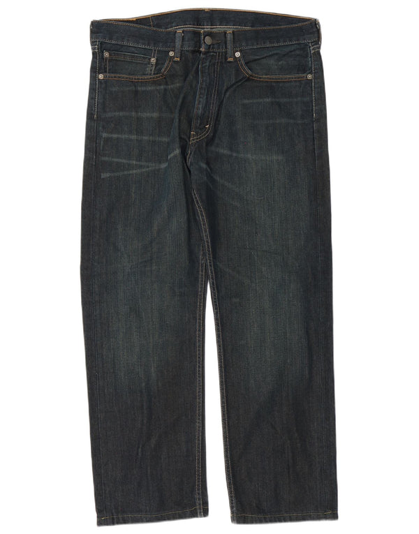 Мужские прямые джинсы Levi's 505 W34 L28 темно-синие, хлопок