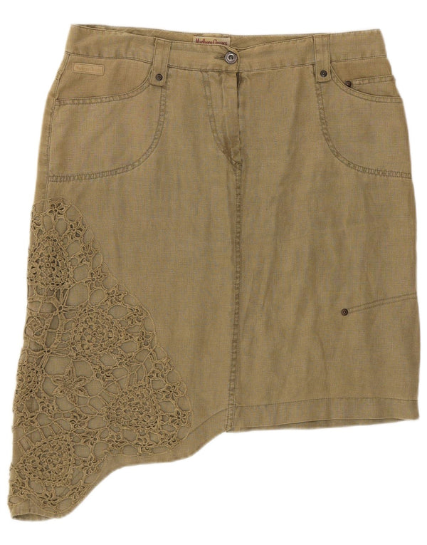 Женская асимметричная юбка Marlboro Classics EU 46 XL W34 Хаки