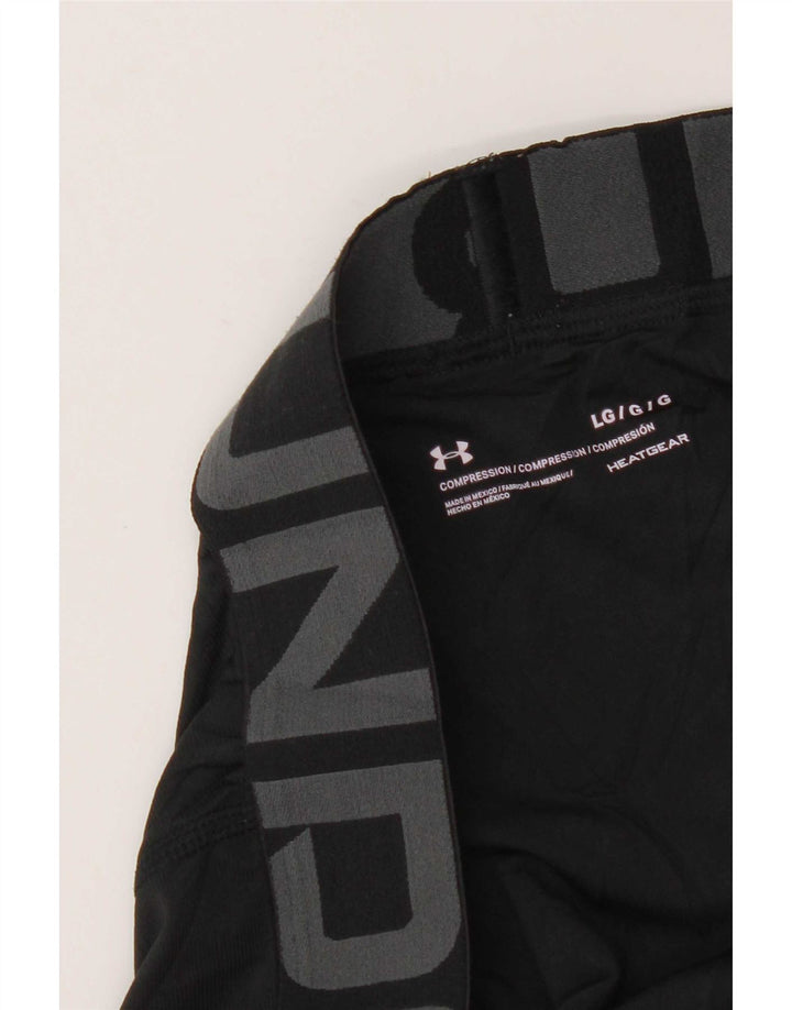 Мужские леггинсы с рисунком Under Armour Heat Gear, большие черные