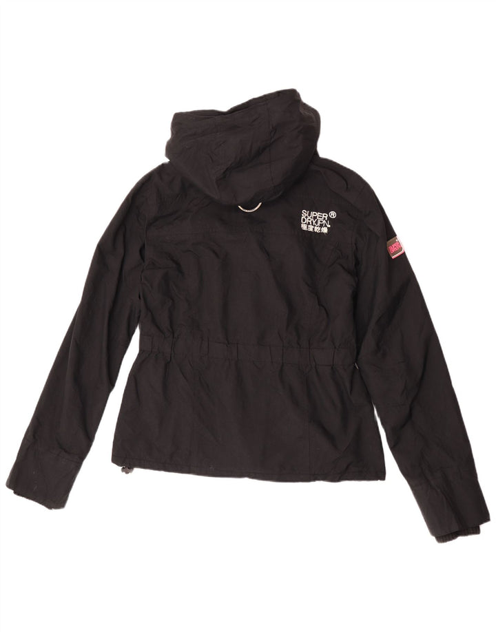 Женская ветровка с капюшоном Superdry с графическим рисунком UK 14, средний черный