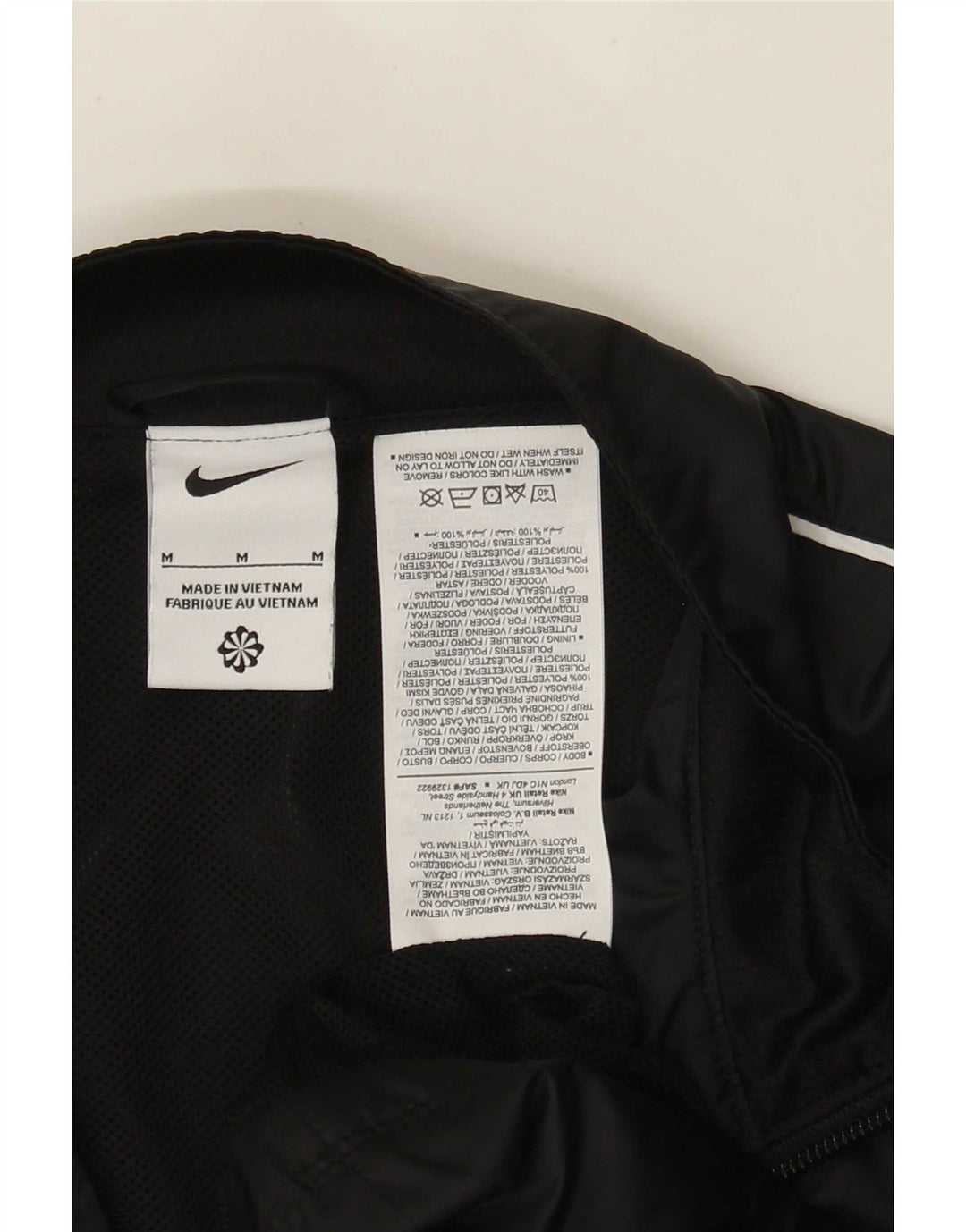 Мужская спортивная куртка Nike, средний черный полиэстер