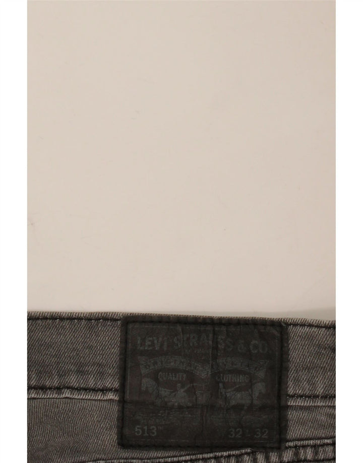 Мужские прямые джинсы Levi's 513 W32 L28 серые