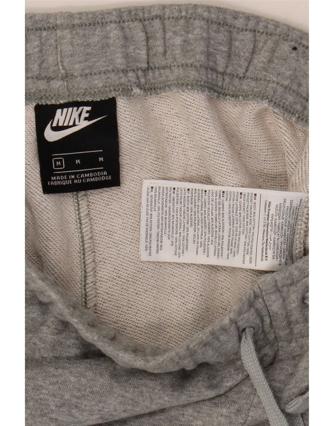 Мужские спортивные брюки Nike, джоггеры, средний серый хлопок с крапинками