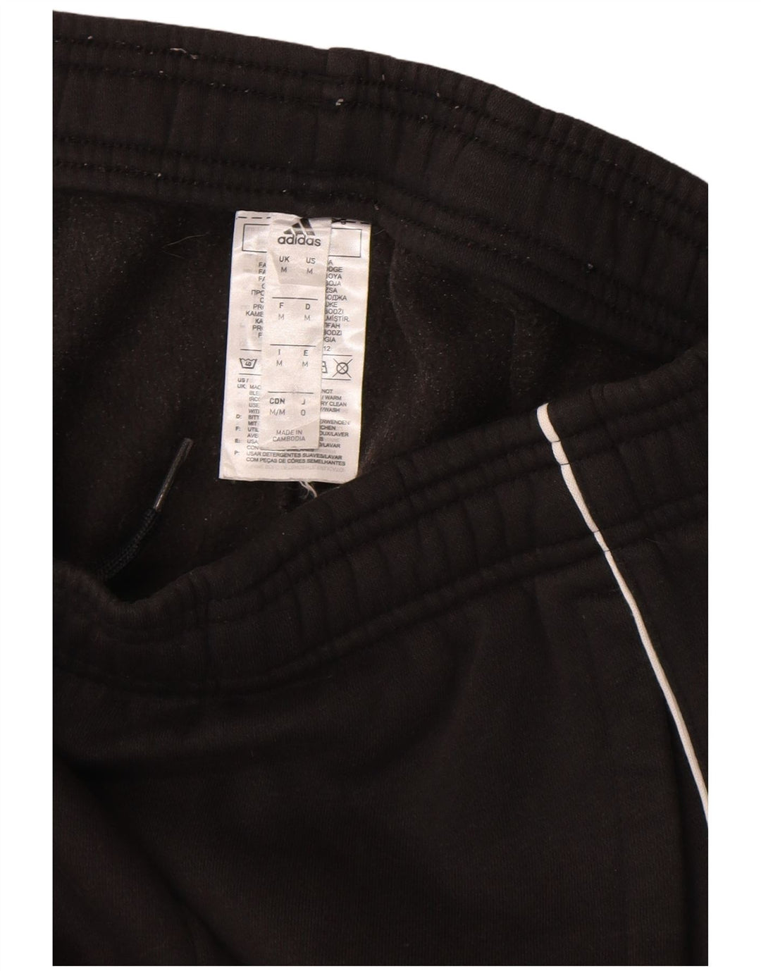 Мужские спортивные брюки Adidas Joggers среднего черного цвета из хлопка