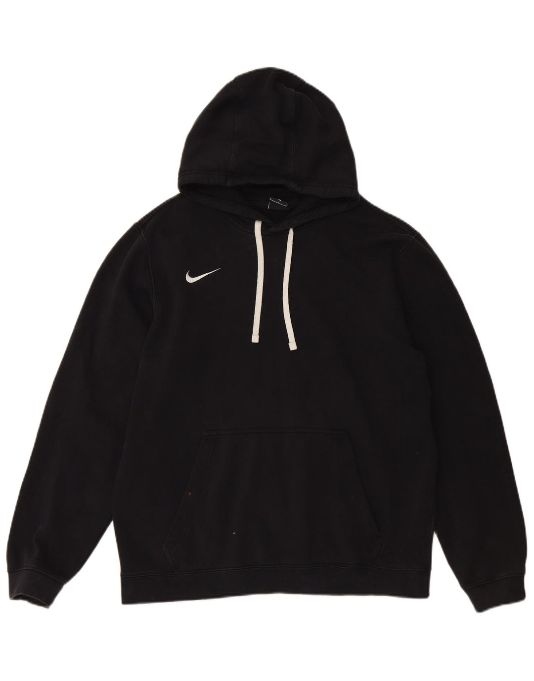 Мужской джемпер с капюшоном NIKE, большой размер, черный хлопок
