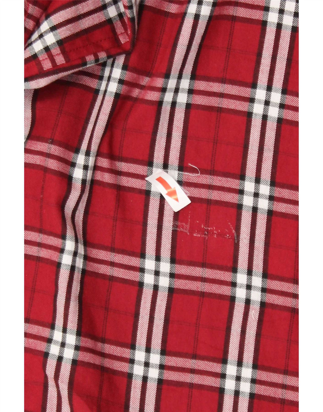 Мужская фланелевая рубашка Chaps XL, хлопковая красная клетка