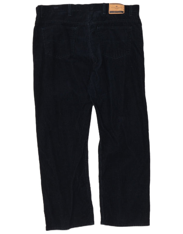 Мужские прямые вельветовые брюки Marks & Spencer Blue Harbour W40 L29 темно-синие