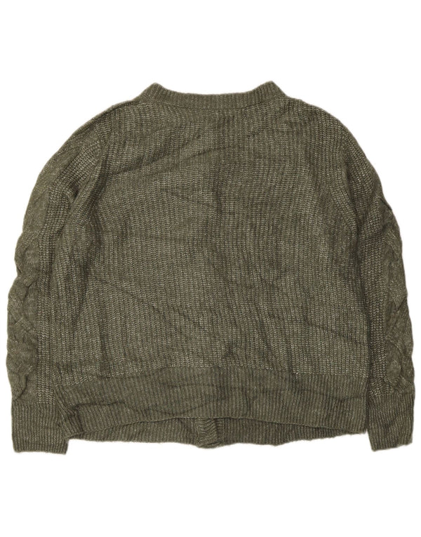 Marks & Spencer Womens Cardigan Sweater UK 16 Large  Green Acrylic