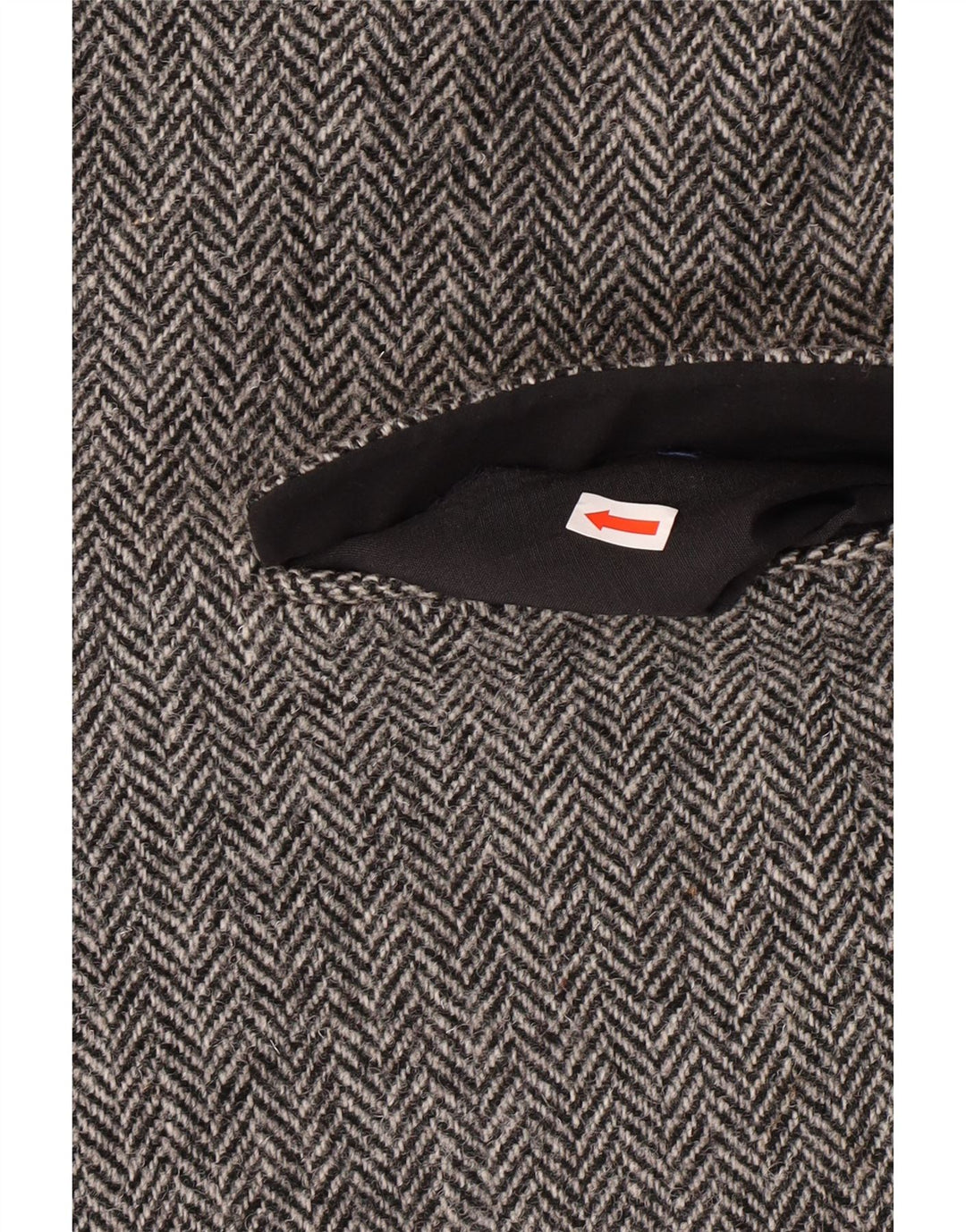 Мужской пиджак HARRIS TWEED UK 40, большой серый с рисунком «елочка», классический