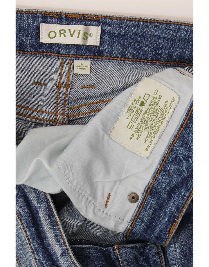 Женские узкие джинсы Orvis США 8, средние W34 L30, синие, хлопок