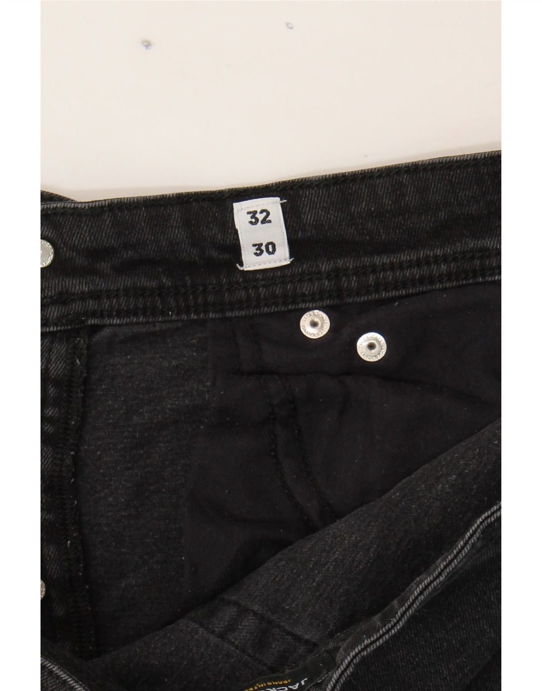 JACK & JONES Mens Slim Jeans W32 L27 Black Cotton Vintage Jack & Jones and Second-Hand Jack & Jones from Messina Hembry 