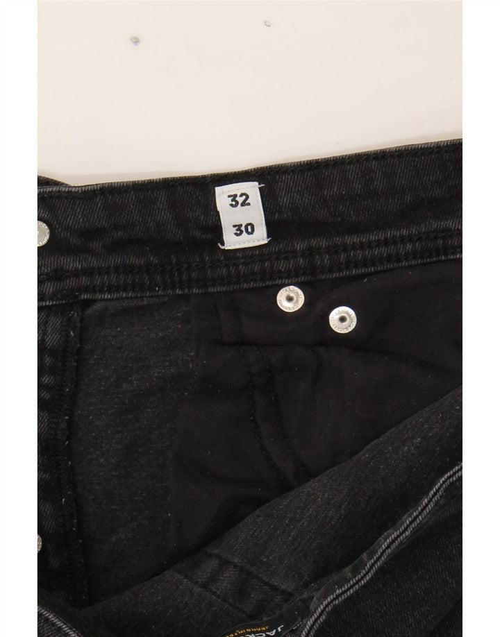 JACK & JONES Mens Slim Jeans W32 L27 Black Cotton Vintage Jack & Jones and Second-Hand Jack & Jones from Messina Hembry 