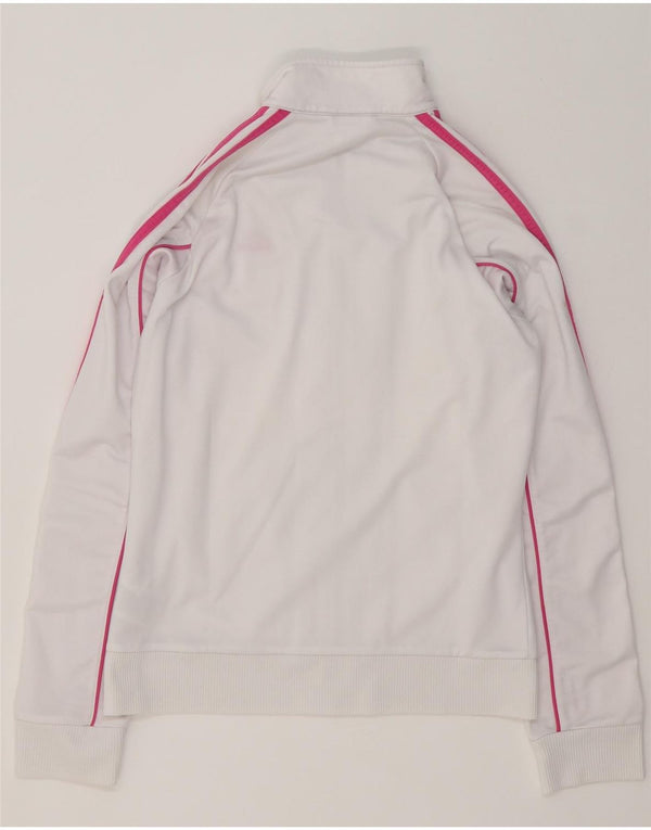 Женский спортивный костюм Adidas Top Jacket UK 12, средний белый полиэстер с цветными блоками