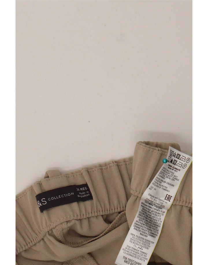 Женские шорты чинос Marks & Spencer UK 20 2XL W42 Бежевый полиэстер