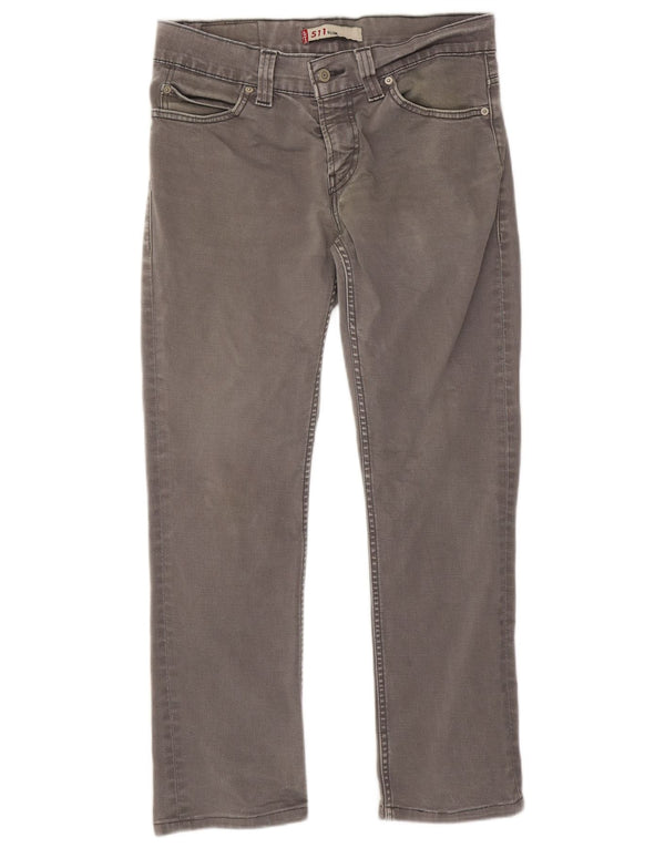 Женские джинсы Levi's 511 Slim W32 L28 Серые хлопковые