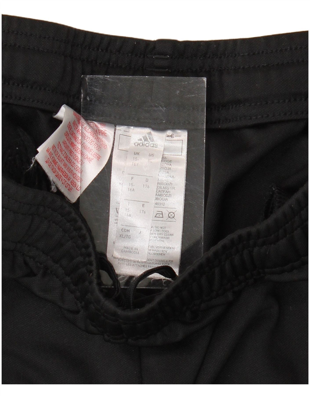 Спортивные брюки ADIDAS Aeroready для мальчиков 15-16 лет, черный полиэстер