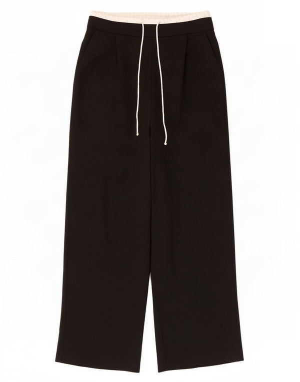 Женские широкие брюки с завышенной талией Zara UK 8, маленькие W26 L30, черный полиэстер