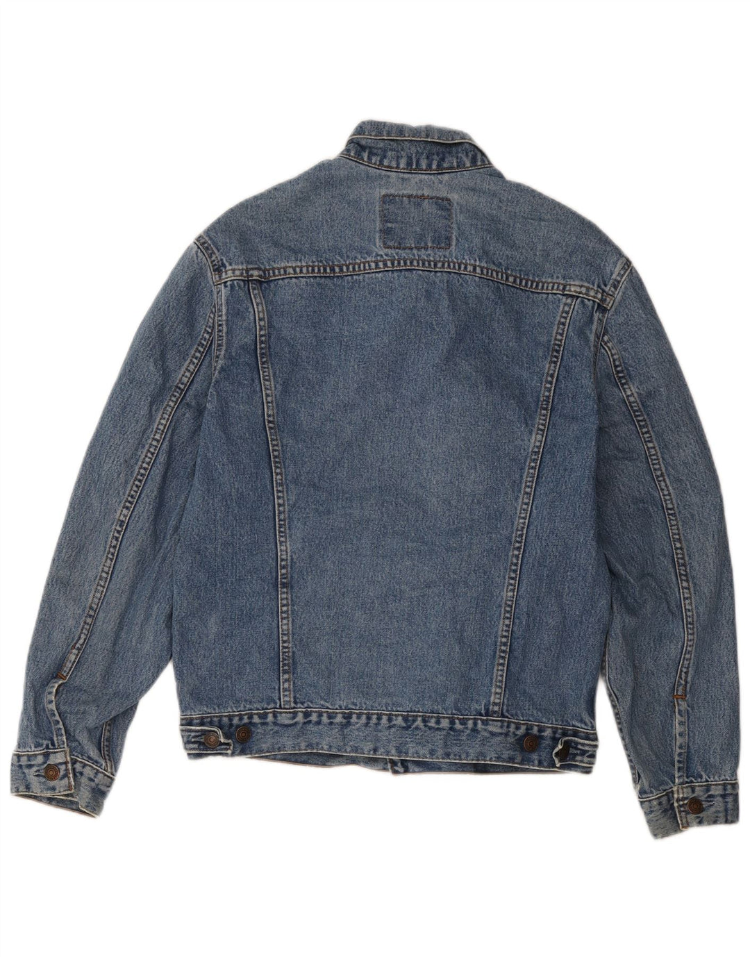 Мужская джинсовая куртка Levi's UK 38, средний синий хлопок, хлопок
