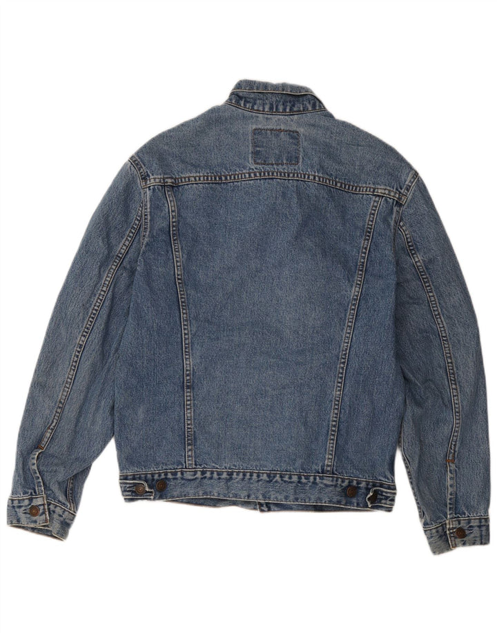 Мужская джинсовая куртка Levi's UK 38, средний синий хлопок, хлопок