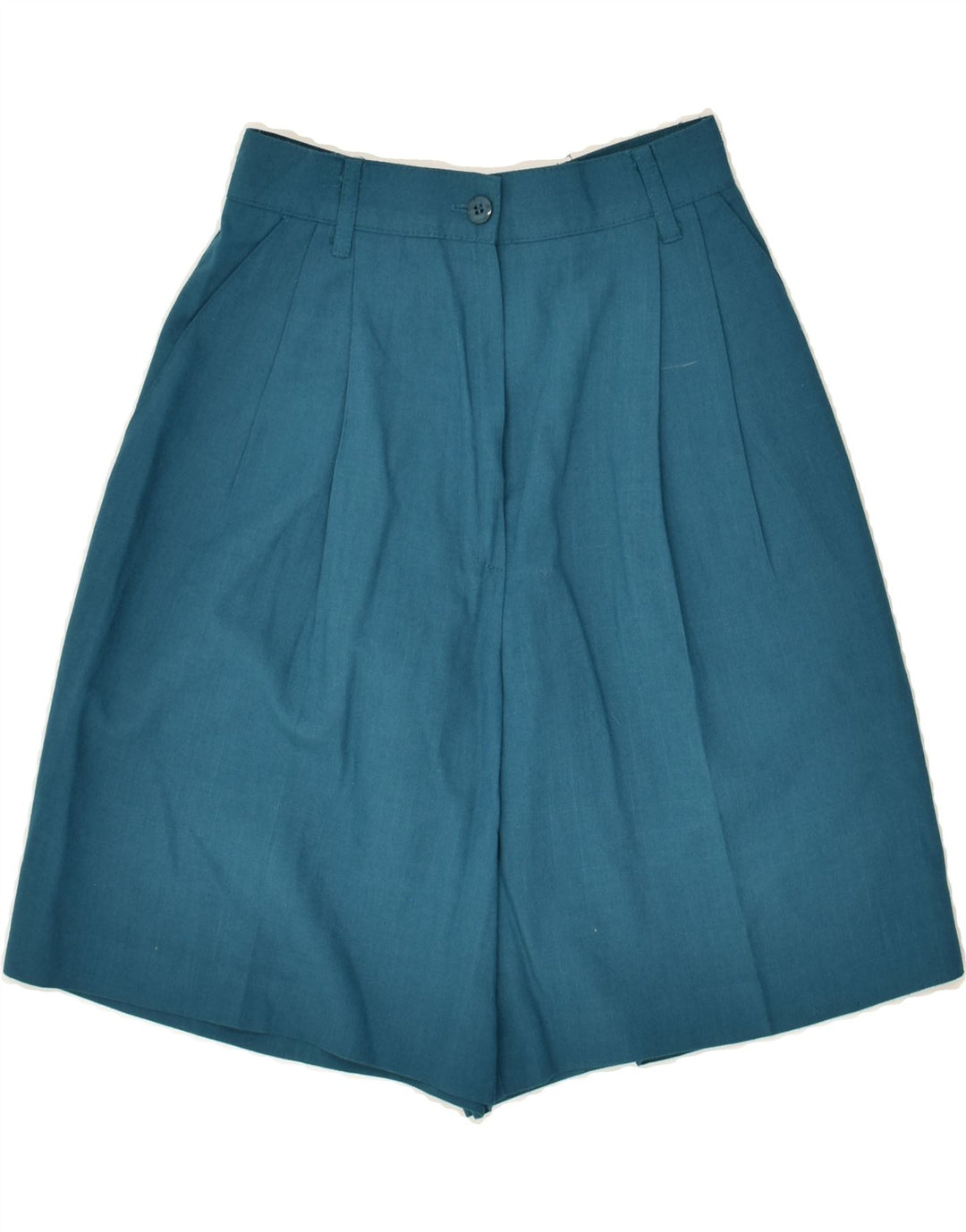 SAG HARBOR Womens Petite Pegged Chino Shorts US 4 Small W23 Blue Polyester | Vintage Sag Harbor | Thrift | Second-Hand Sag Harbor | Used Clothing | Messina Hembry 