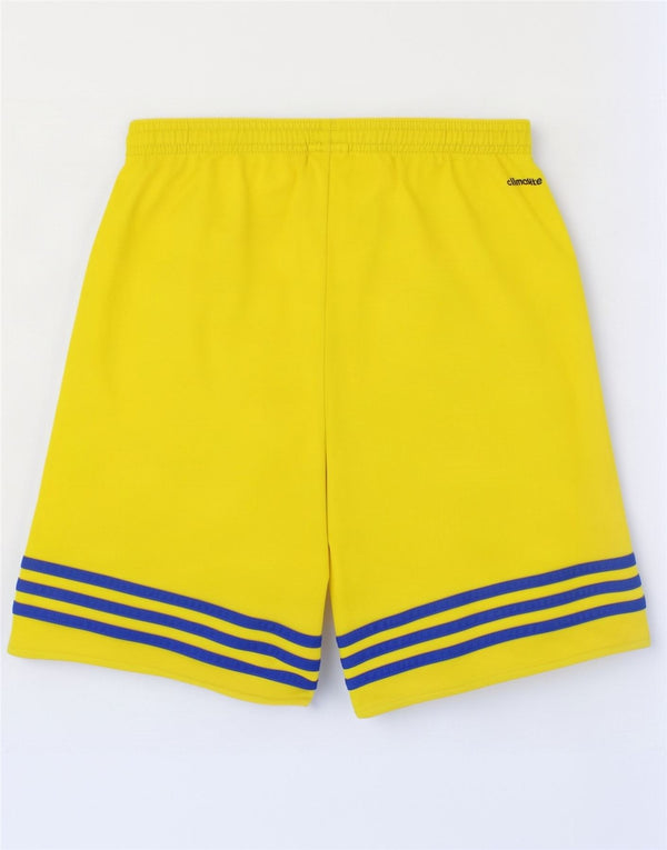 Спортивные шорты Adidas Climalite для мальчиков 13-14 лет, XL, желтые цветные блоки