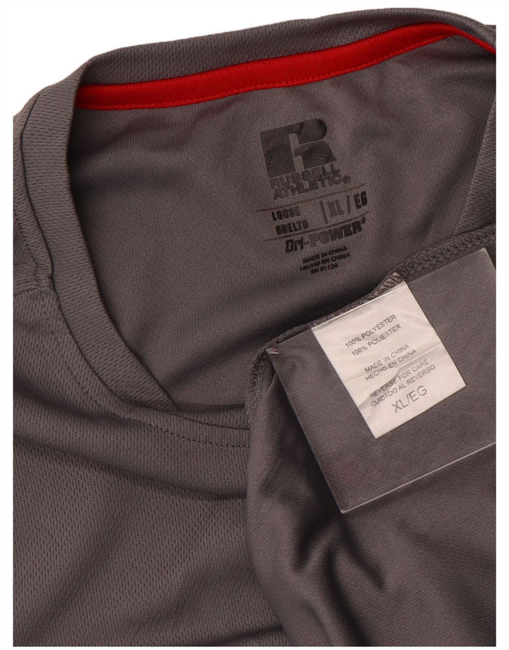 Мужская футболка RUSSELL ATHLETIC Top XL, серый полиэстер