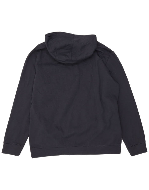 Мужская толстовка с капюшоном Adidas XL темно-синего цвета из полиэстера
