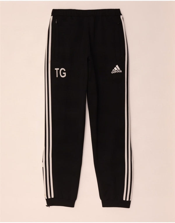 Adidas Мужские спортивные брюки с графическим рисунком Брюки для бега Средний черный с цветными блоками