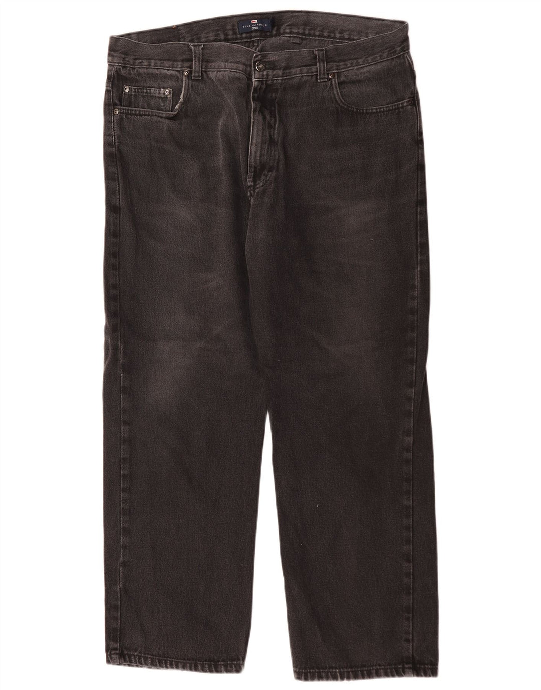 Мужские прямые джинсы Marks & Spencer Blue Harbour W40 L29, черный хлопок