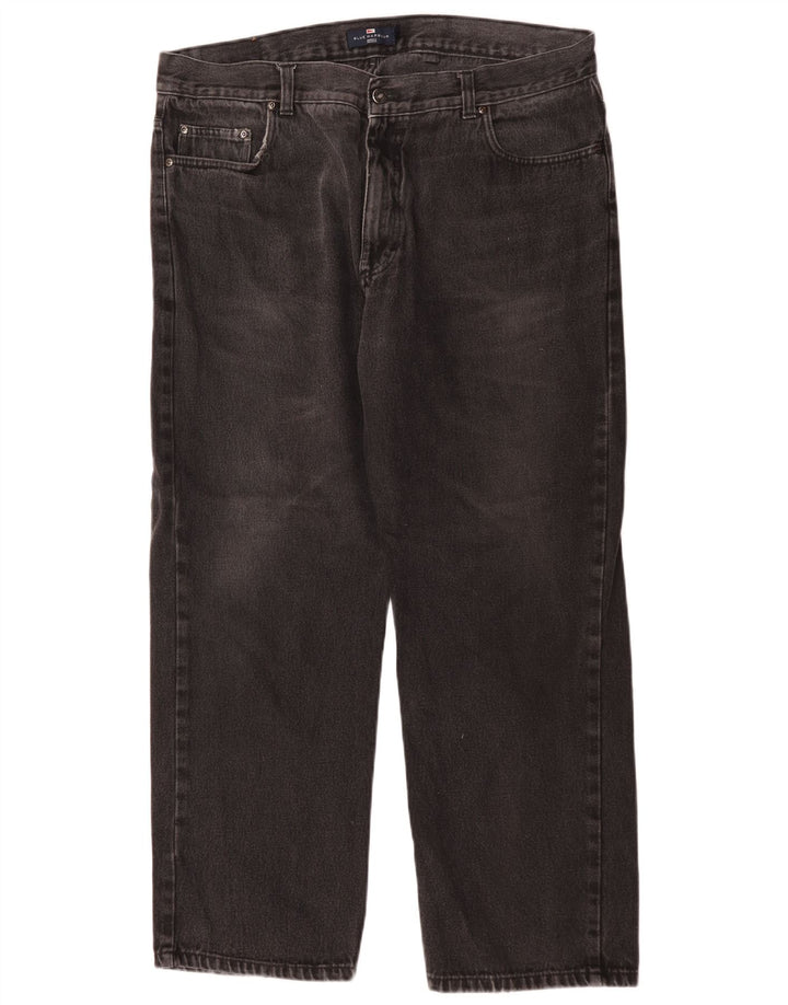 Мужские прямые джинсы Marks & Spencer Blue Harbour W40 L29, черный хлопок