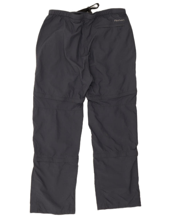 Женские прямые походные брюки Rohan Medium W30 L27, серые, полиамид