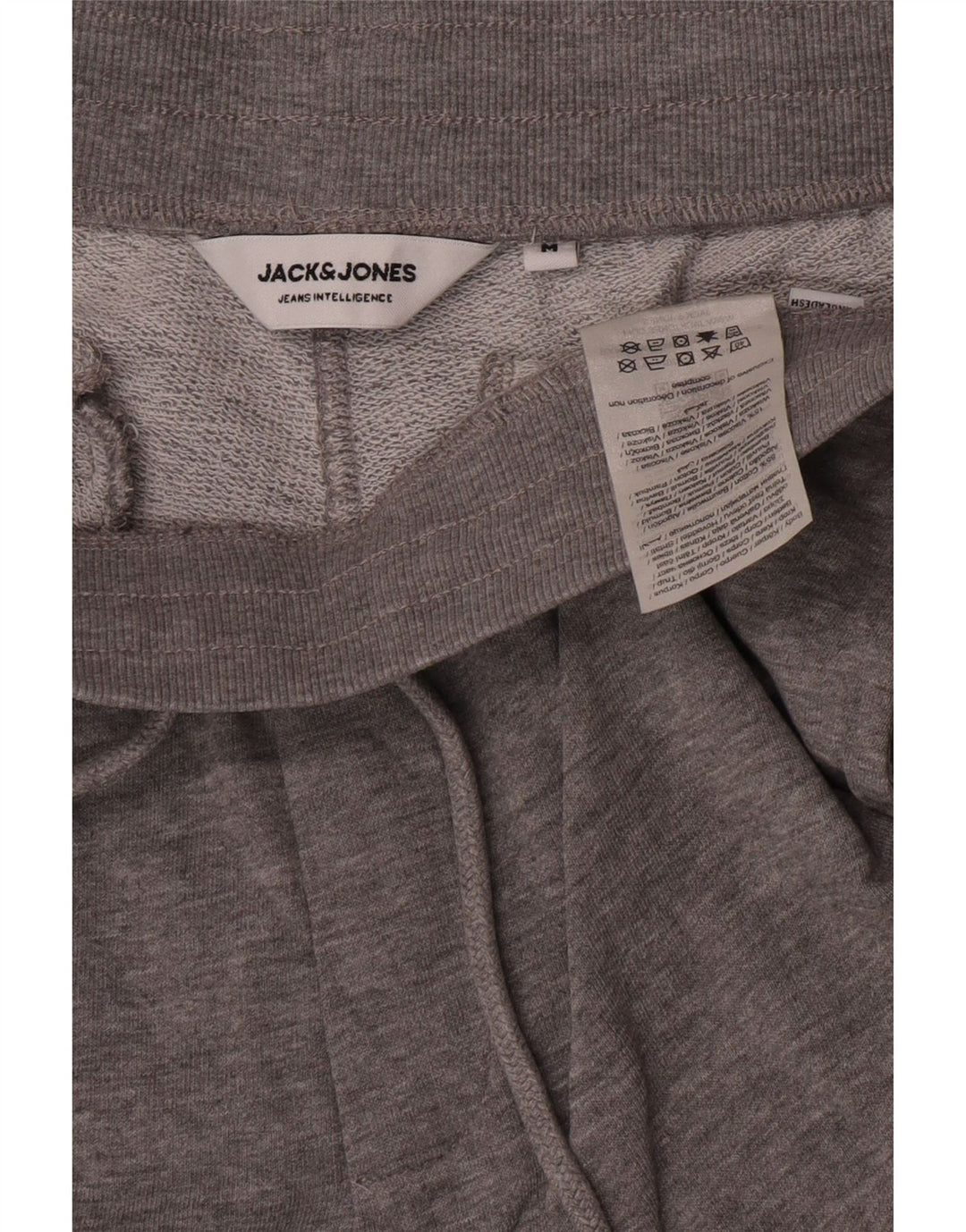 Jack & Jones Mens Tracksuit Trousers Joggers Medium Grey Flecked Cotton