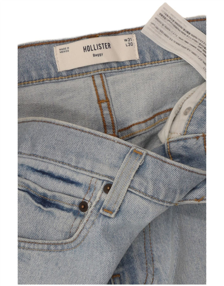 Мужские свободные джинсы HOLLISTER W31 L30, синий хлопок