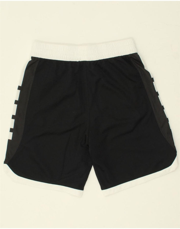 NIKE Boys Graphic Sport Shorts 10-11 Years Medium Black Colourblock Vintage Nike and Second-Hand Nike from Messina Hembry 