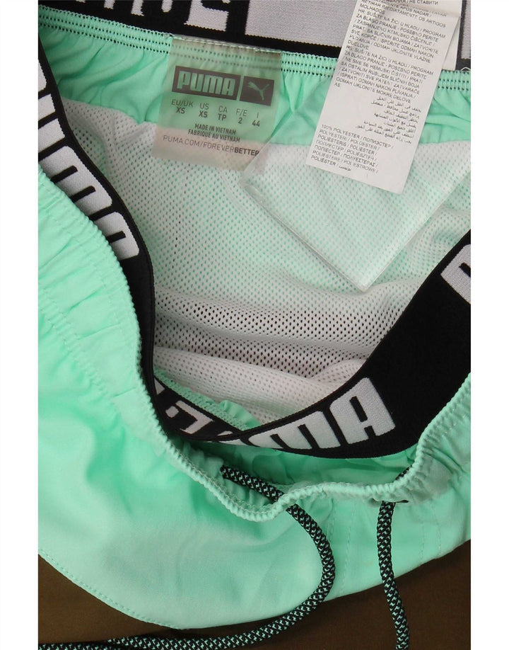 Мужские шорты для плавания Puma с рисунком XS, цвет хаки, полиэстер с цветными блоками