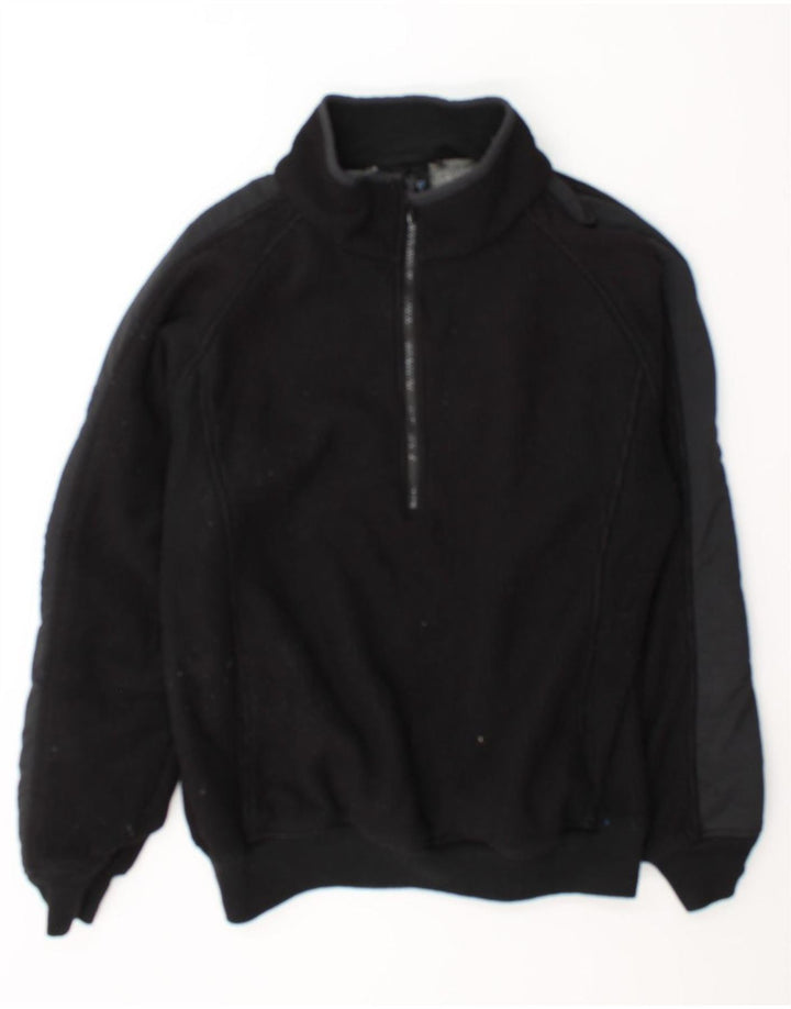 Мужской флисовый джемпер Dickies с воротником на молнии XL, черный полиэстер