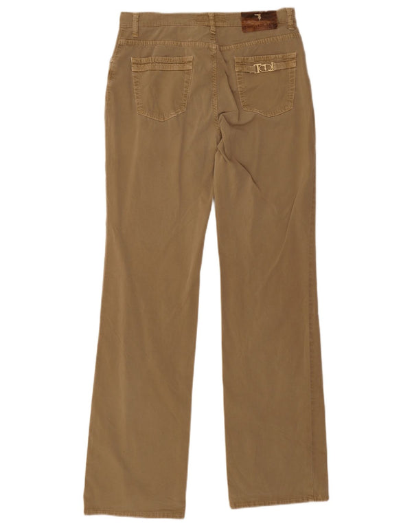 Trussardi Женские повседневные брюки Bootcut IT 46 Большие W30 L32 Хаки Хлопок