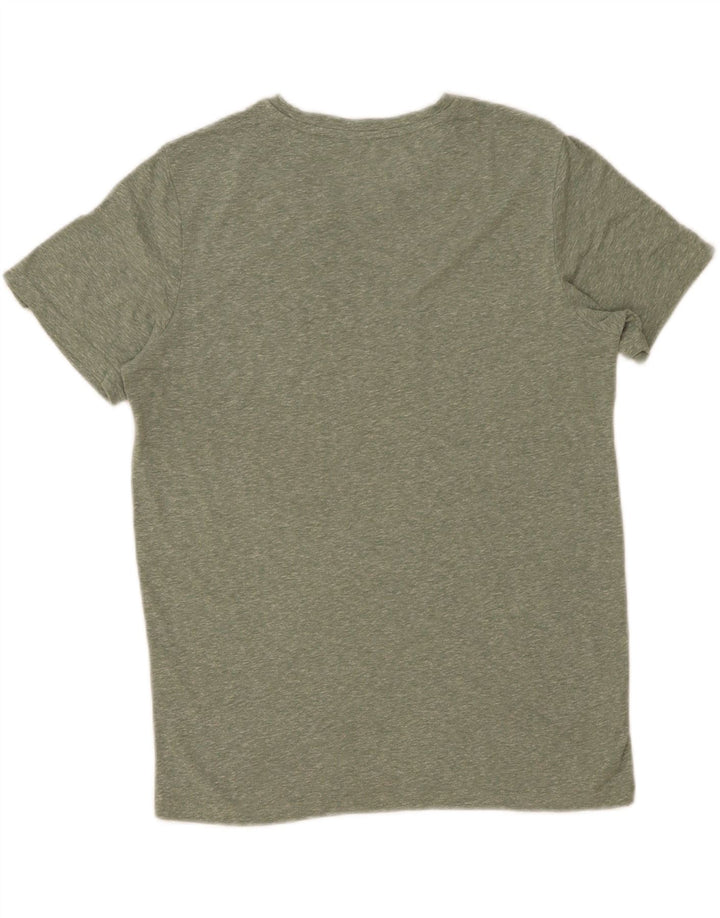 Мужская футболка с рисунком Jack & Jones, маленький зеленый полиэстер в крапинку