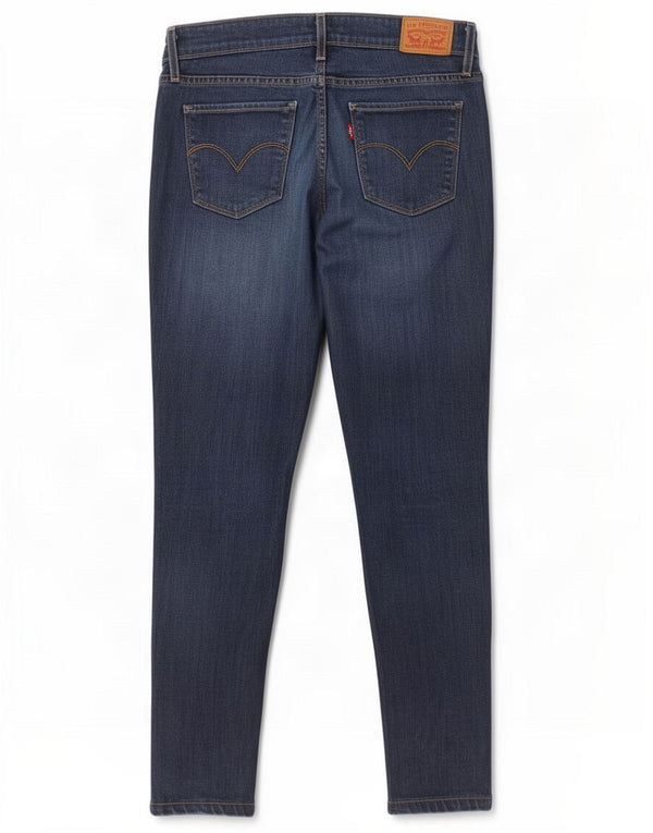 Женские джинсы скинни Levi's 711 W27 L30 темно-синие из лиоцелла