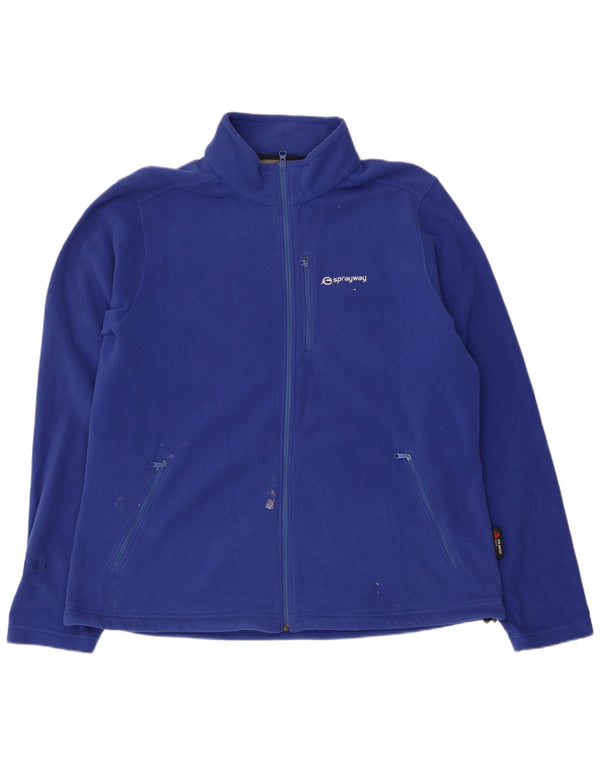 Sprayway Mens Fleece Jacket UK 44 2XL Blue Polyester