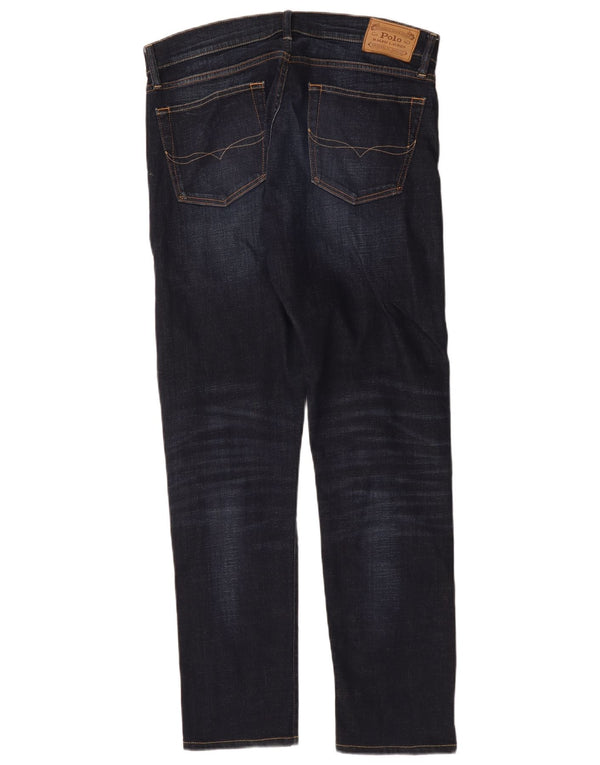 Мужские узкие джинсы Polo Ralph Lauren W33 L31 темно-синие, хлопок