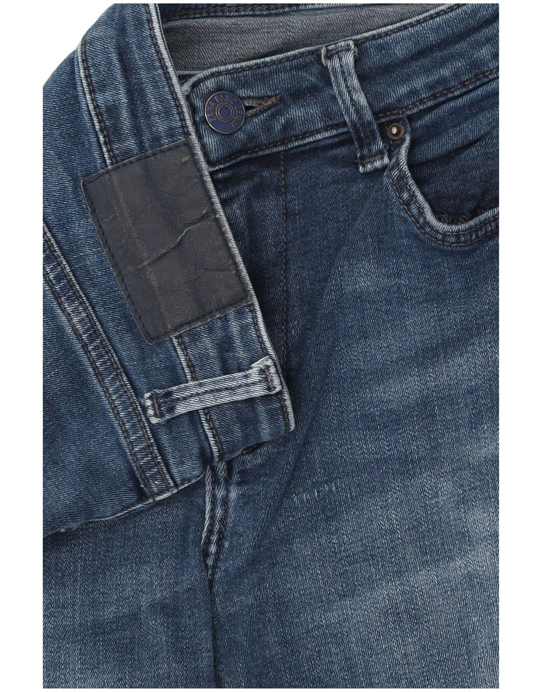 Женские узкие укороченные джинсы Zara W28 L24 Темно-синие