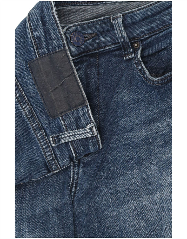 Женские узкие укороченные джинсы Zara W28 L24 Темно-синие