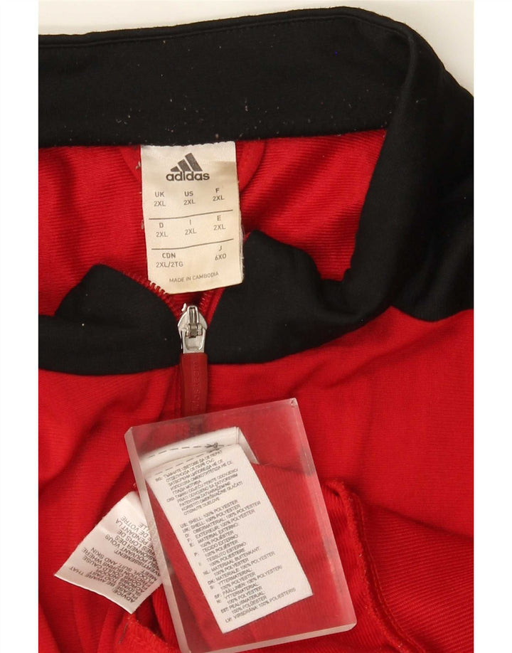 Мужской спортивный костюм Adidas Top Jacket 2XL Красный полиэстер с цветными блоками