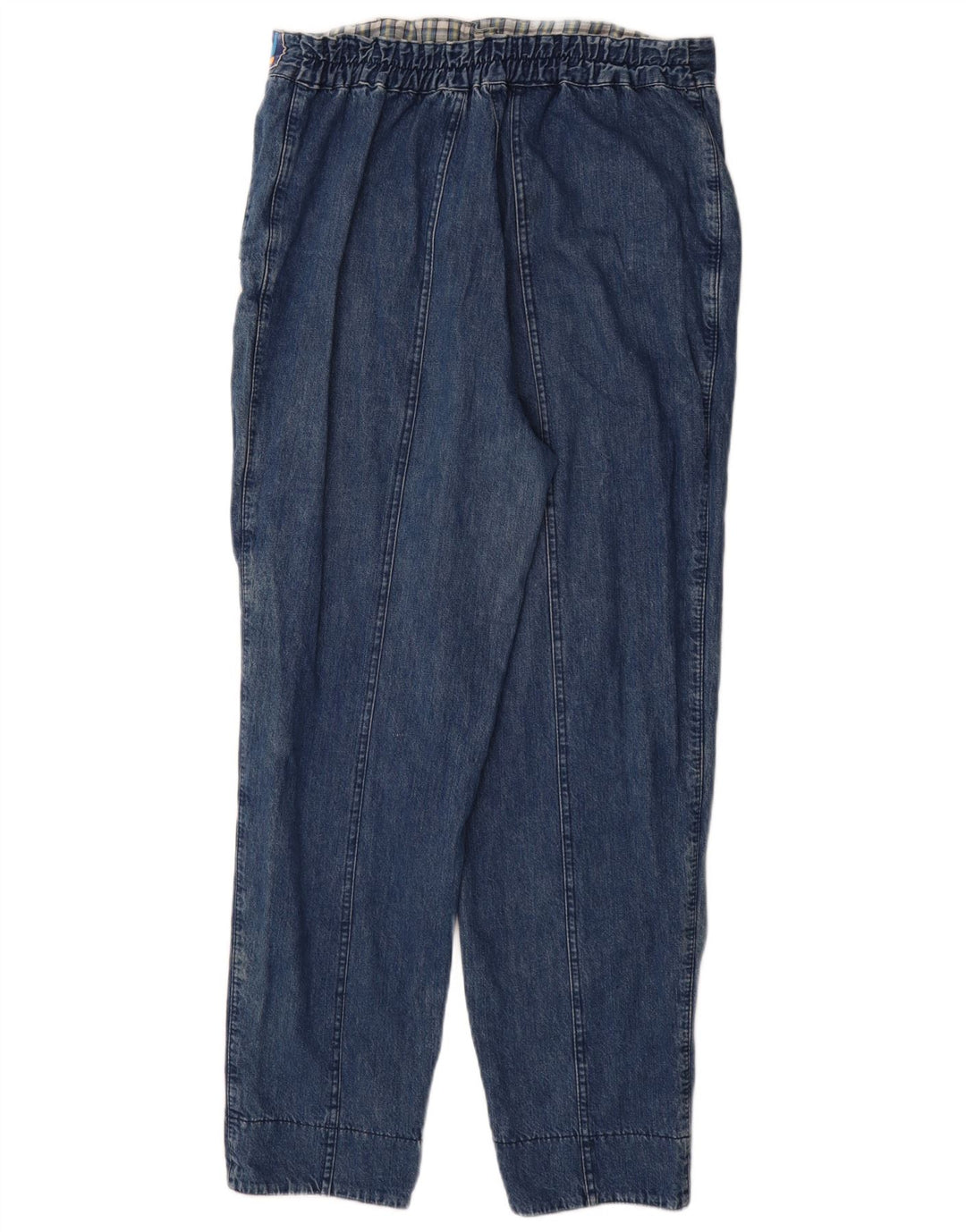 ВИНТАЖНЫЕ женские зауженные джинсы большие W34 L30 синие