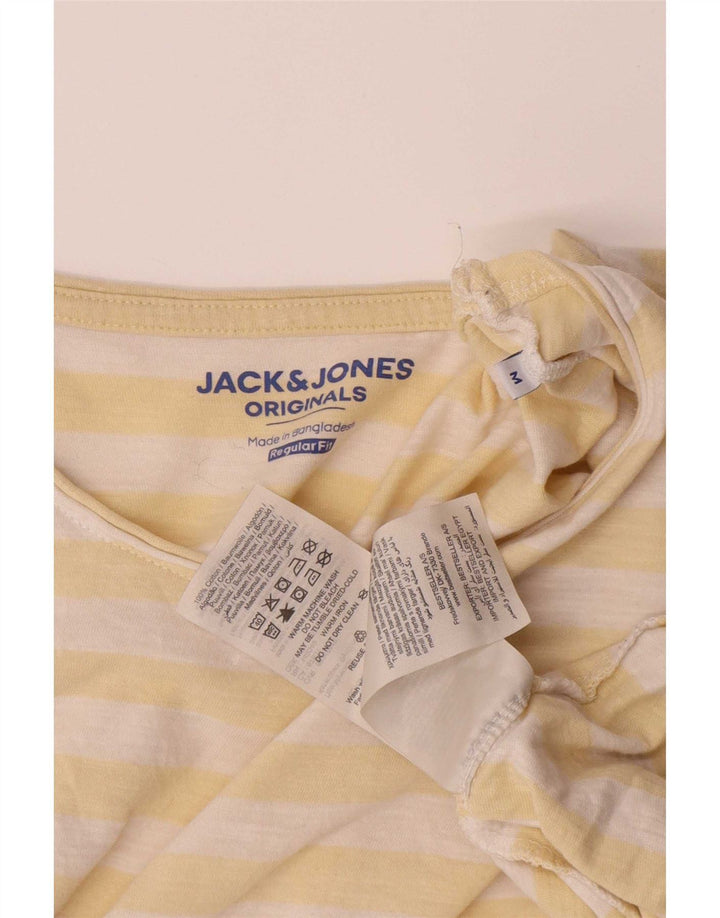 Мужская футболка Jack & Jones из хлопка средней желтой полоски