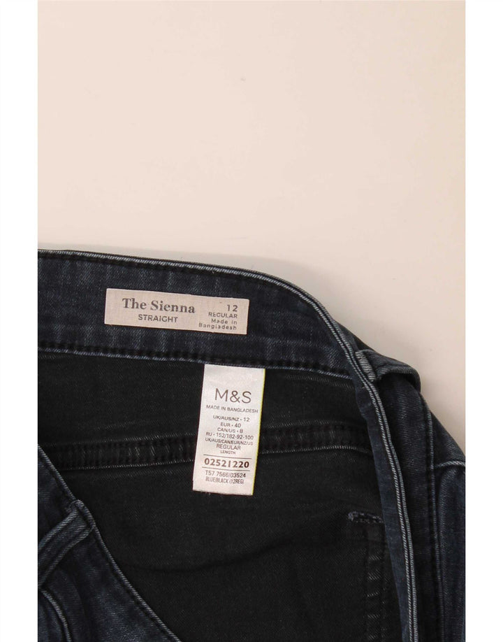 Женские прямые джинсы Marks & Spencer UK 12 Medium W30 L30 Темно-синие