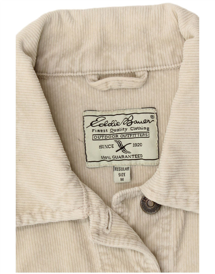 Женская вельветовая куртка Eddie Bauer UK 12, средний бежевый хлопок